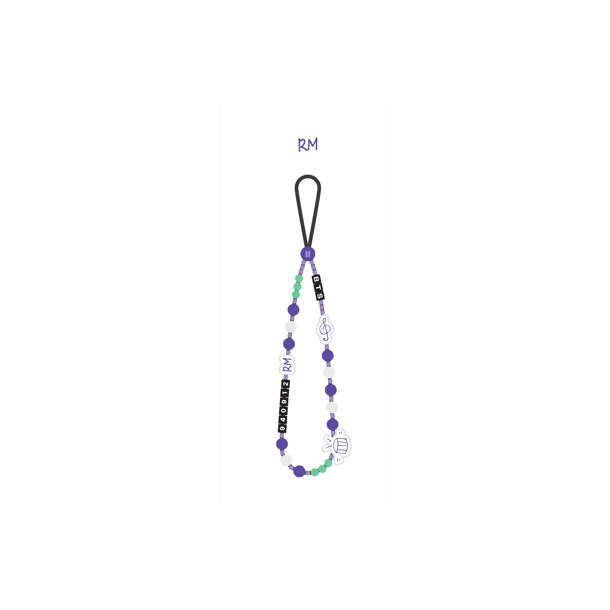 BTS - SPACE OF BTS BEADS STRAP