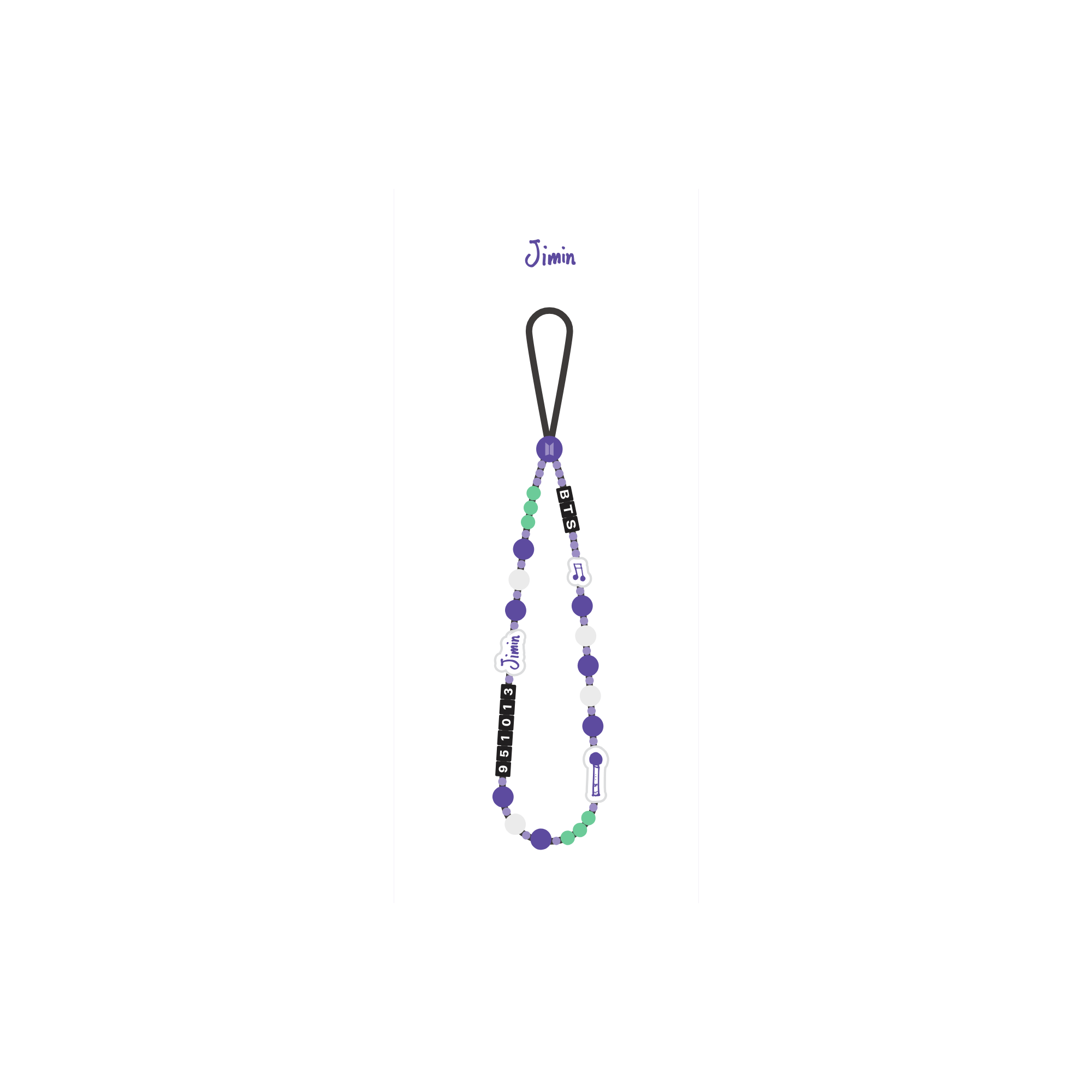 BTS - SPACE OF BTS BEADS STRAP