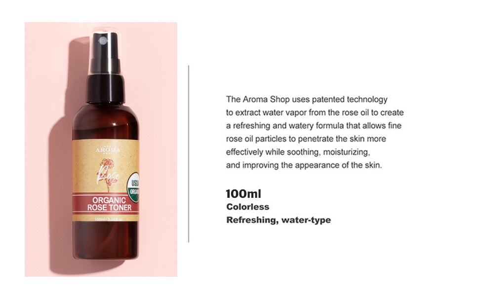 [USDA Certified] TheAromaShop Organic Rose Toner 100ml