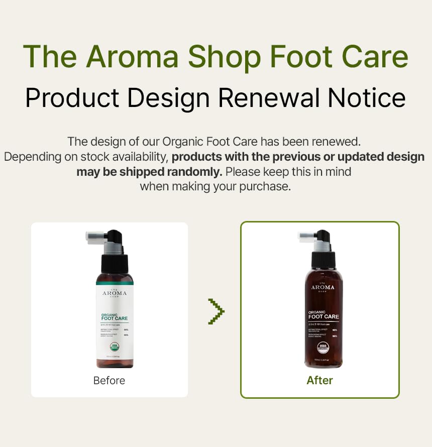 [USDA] TheAromaShop Organic Foot Care 100ml