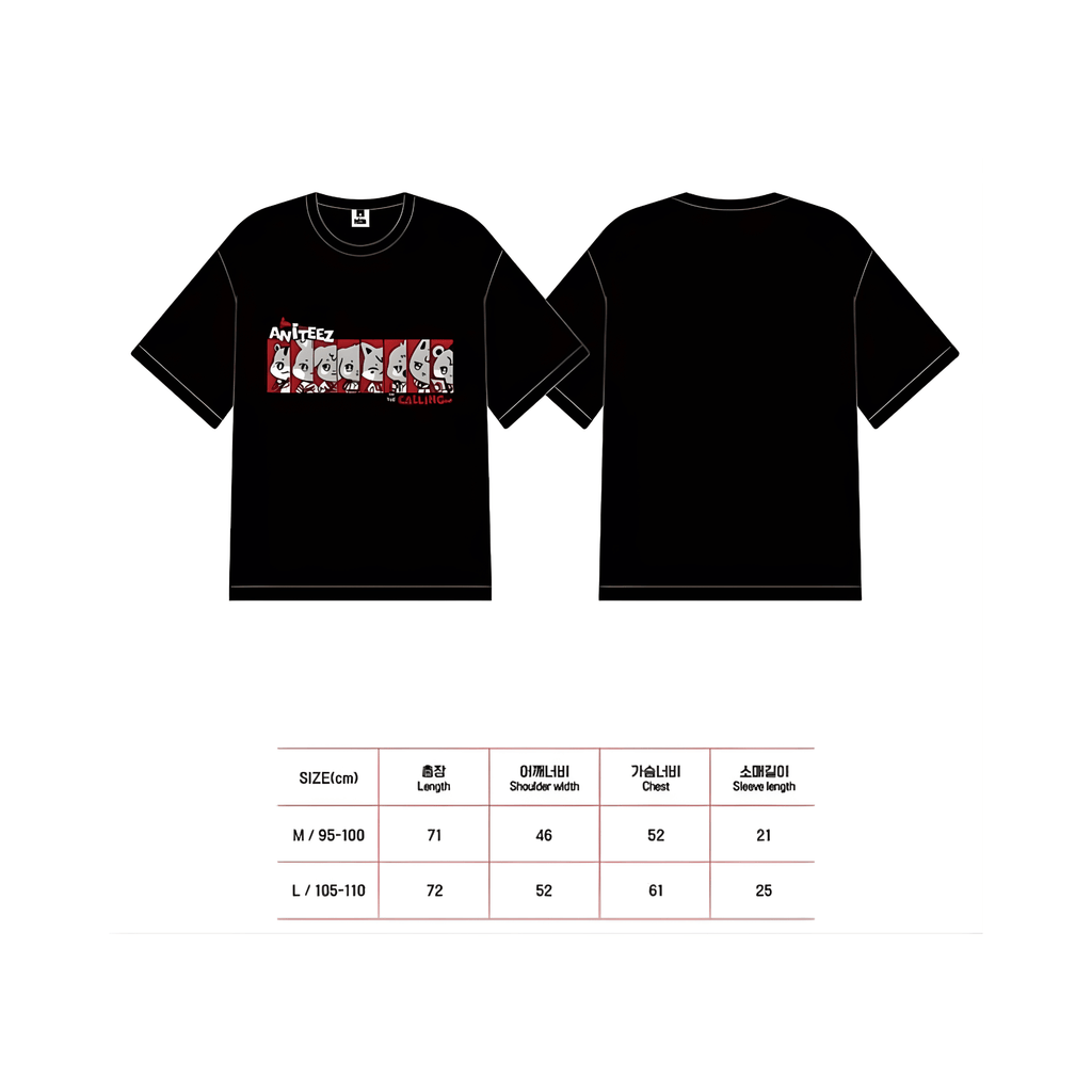 ATEEZ - ANITEEZ IN THE CALLING - T-SHIRT (BLACK)