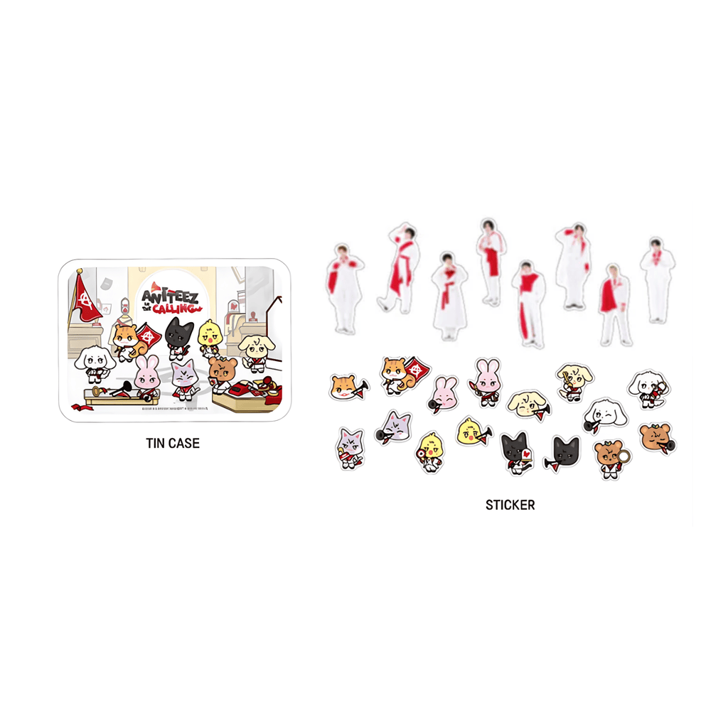 ANITEEZ Tin Case Sticker Set