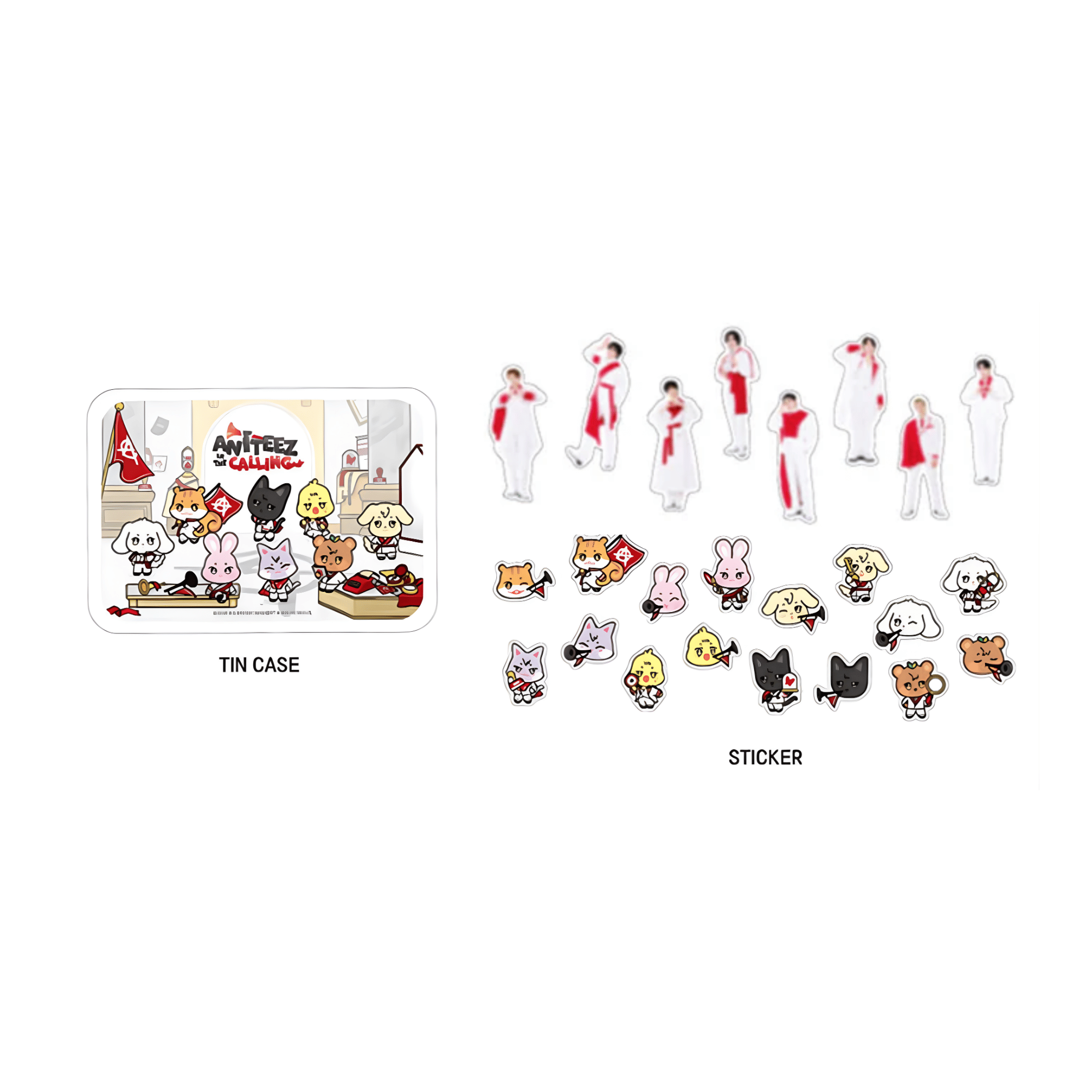 ANITEEZ Tin Case Sticker Set