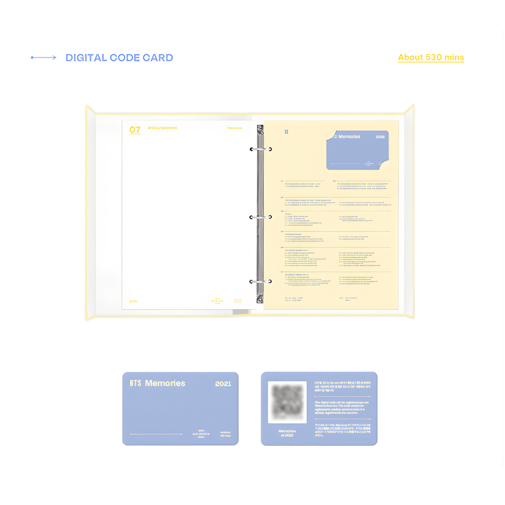 BTS - MEMORIES OF 2021 DIGITAL CODE