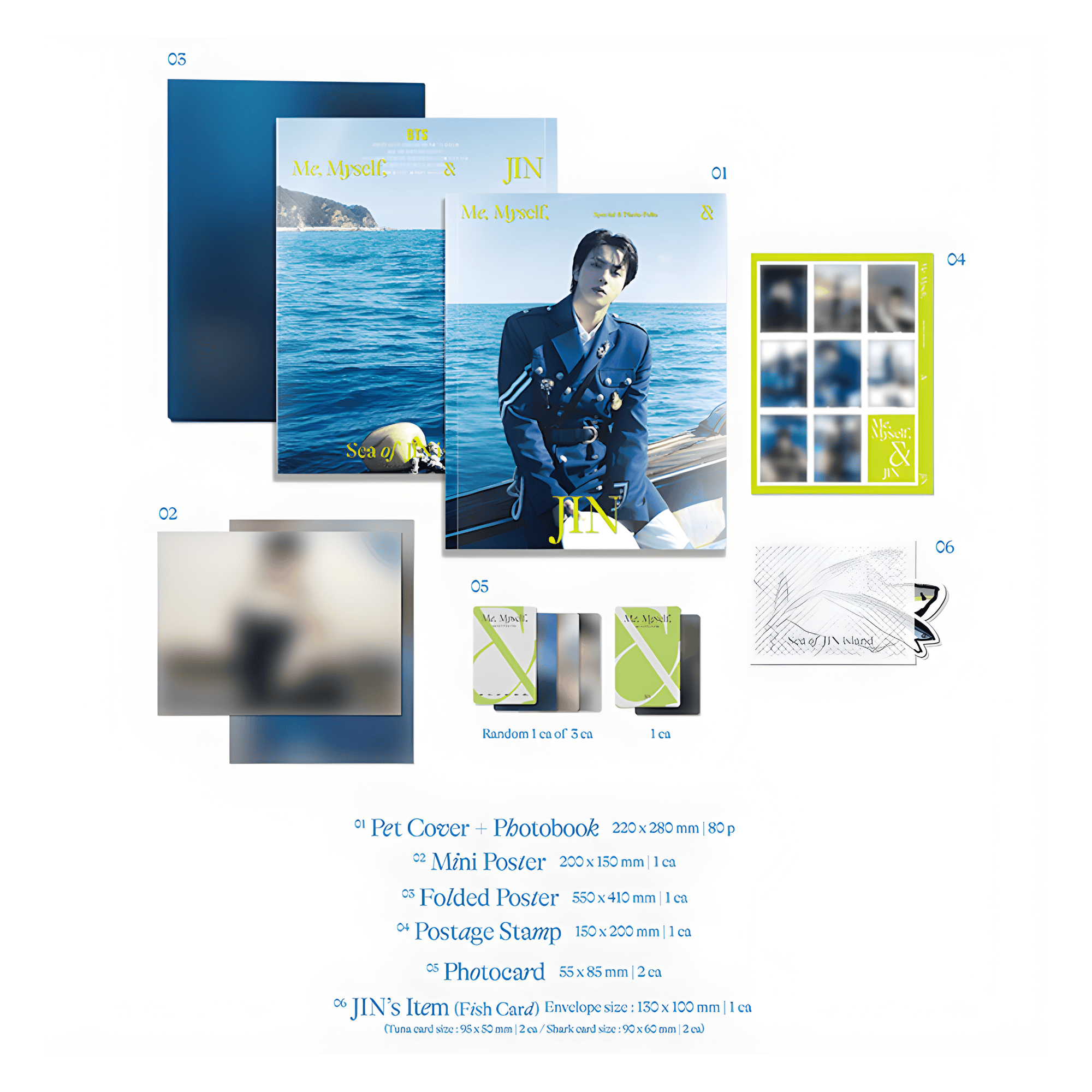 BTS - SPECIAL 8 PHOTO-FOLIO - ME, MYSELF, AND JIN: 'SEA OF JIN ISLAND'