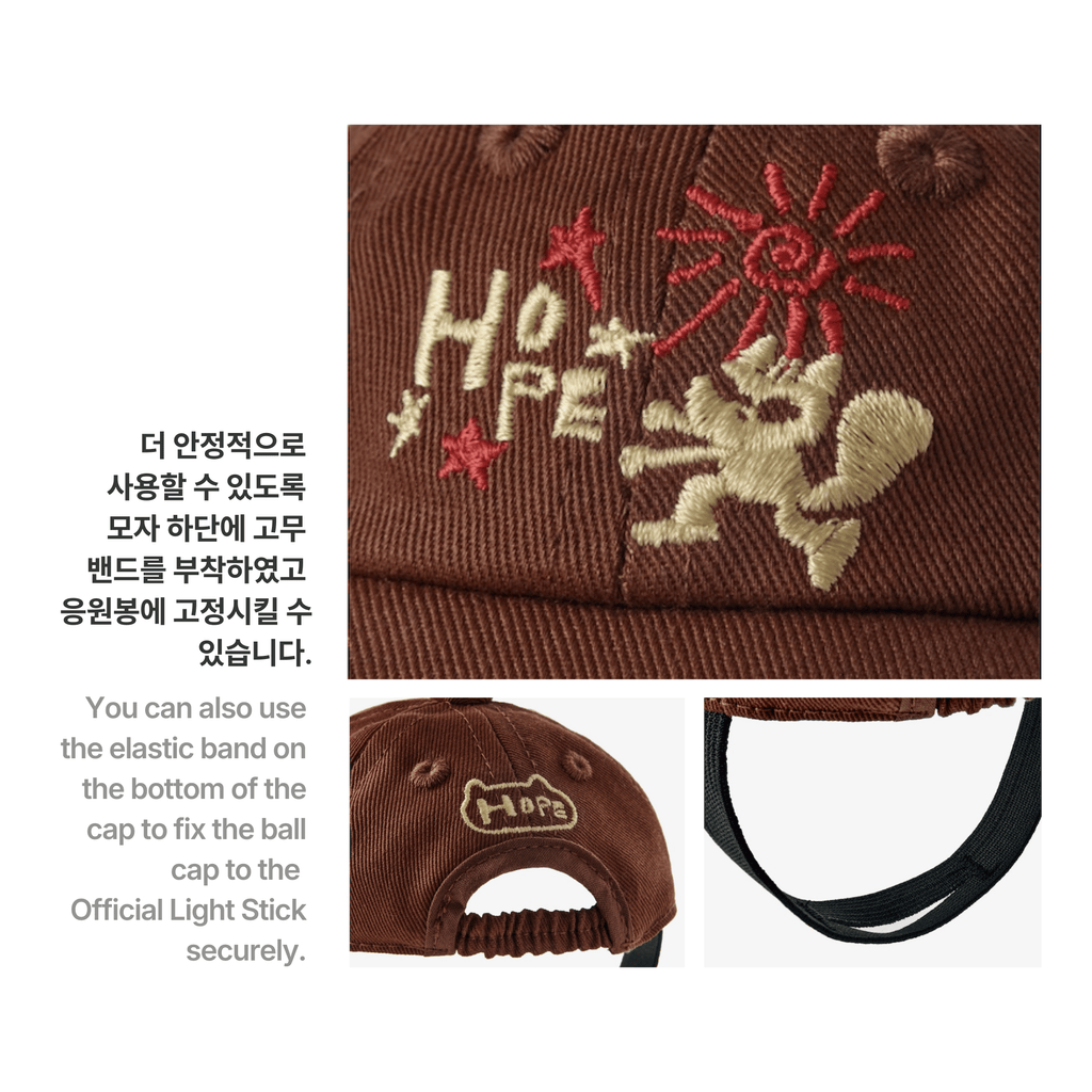 BTS - J-HOPE - HOPE ON THE STAGE LIGHTSTICK BALL CAP