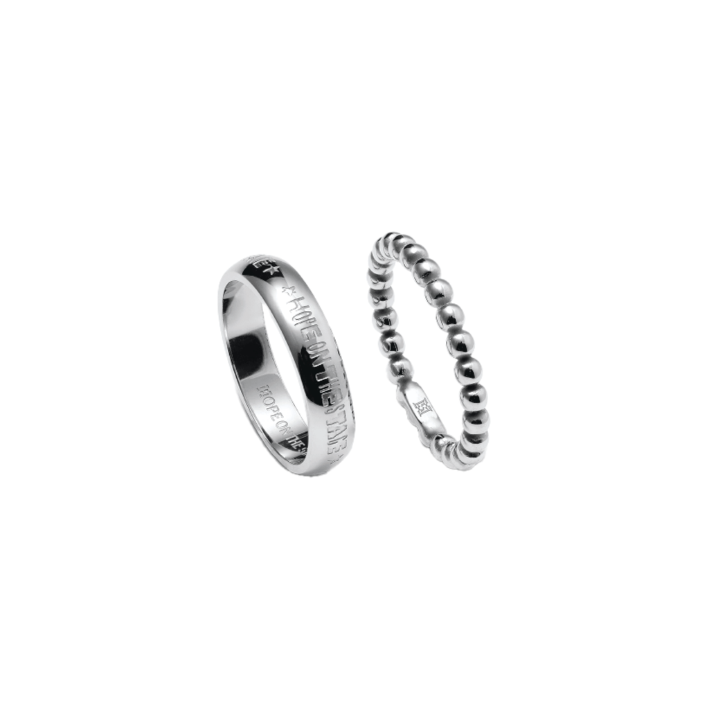 BTS - J-HOPE - HOPE ON THE STAGE LAYERED RING (SILVER)