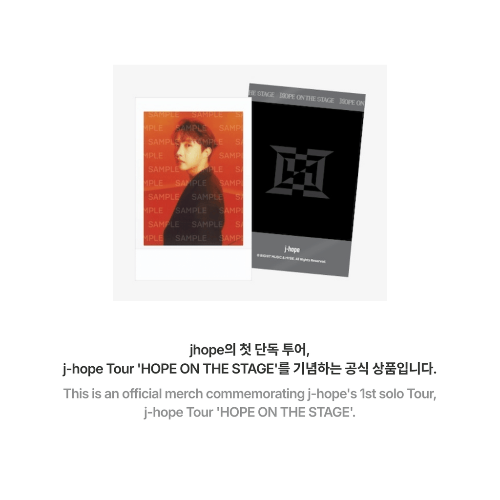 BTS - J-HOPE - HOPE ON THE STAGE INSTANT PHOTO