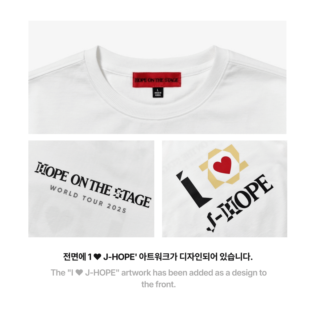 BTS - J-HOPE - HOPE ON THE STAGE T-SHIRT (WHITE)