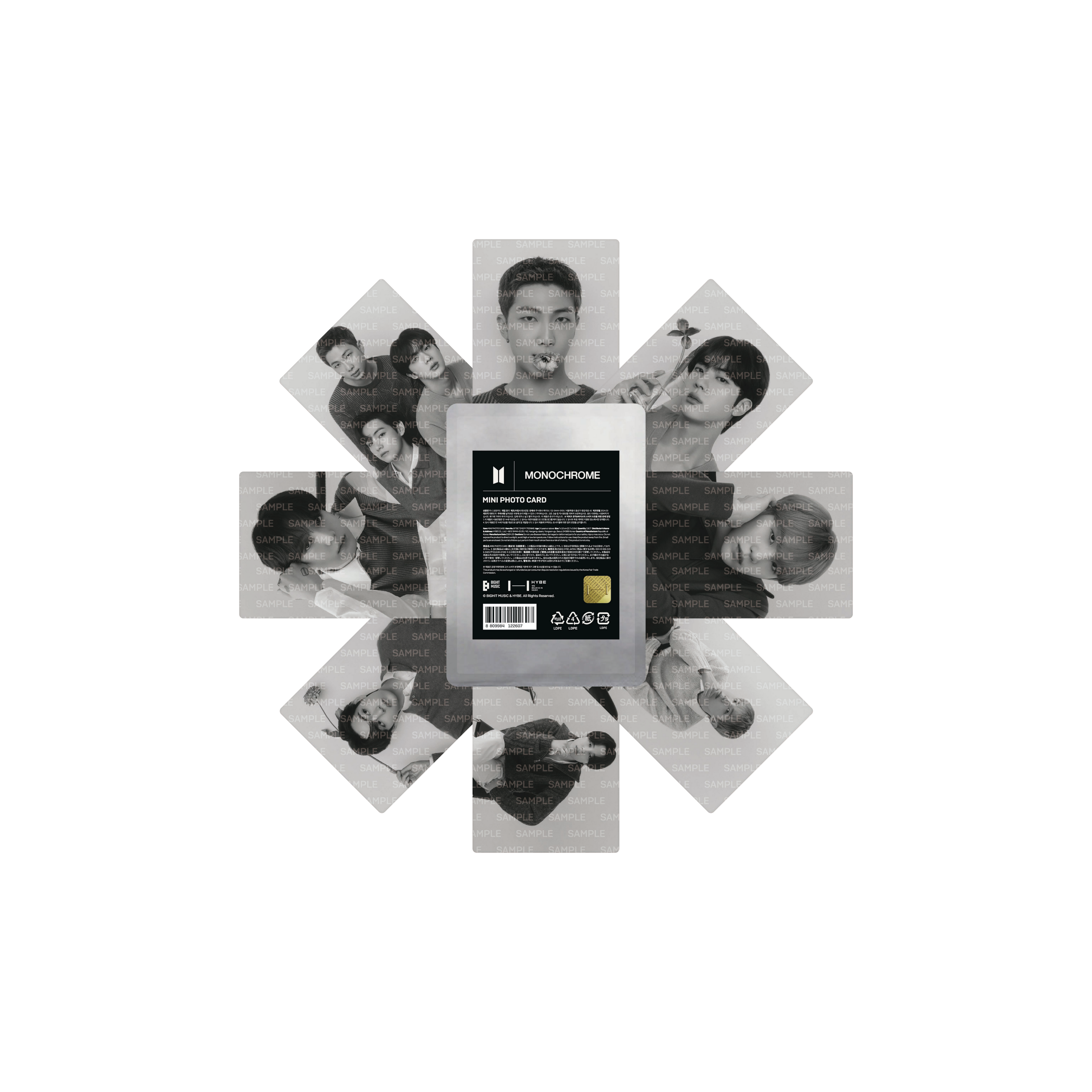 BTS - MONOCHROME MINI PHOTO CARD