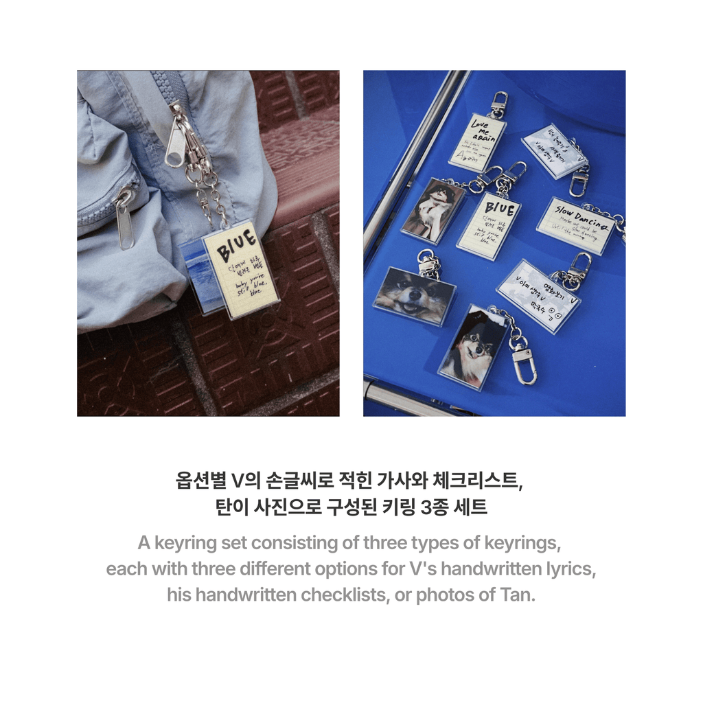 BTS - V - LAYOVER KEYRING SET