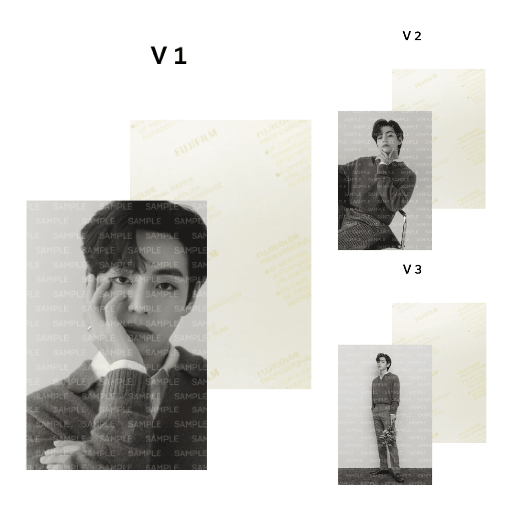 BTS - MONOCHROME PRINTED PHOTO