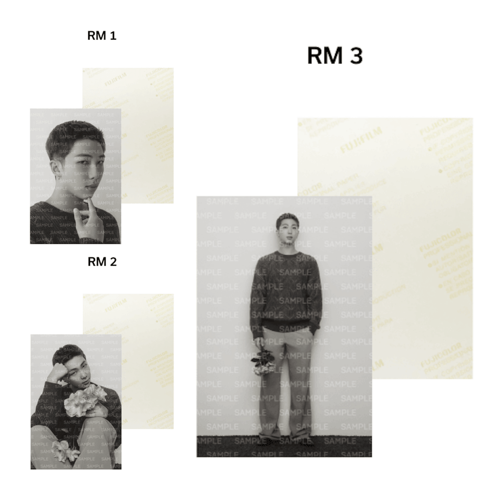 BTS - MONOCHROME PRINTED PHOTO