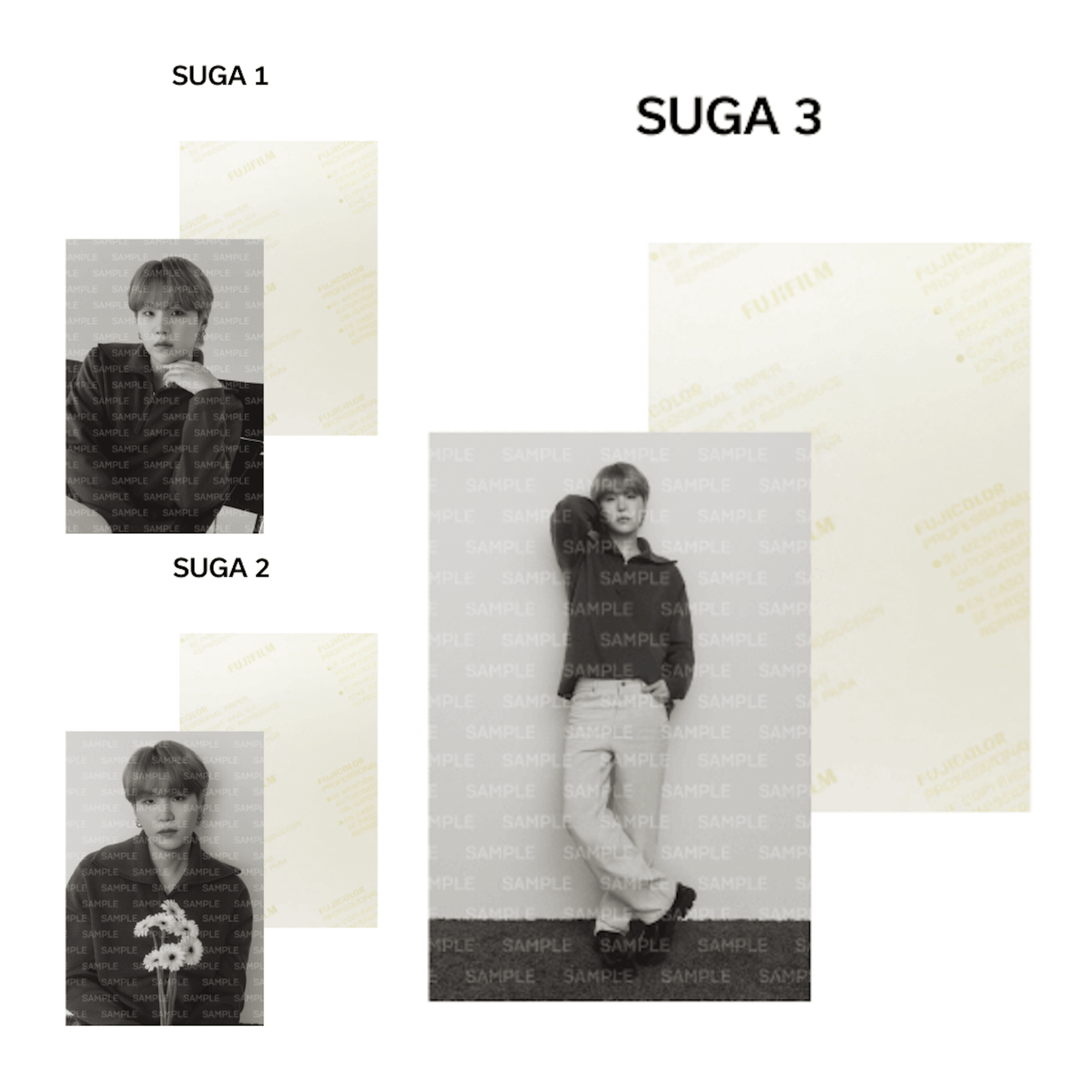 BTS - MONOCHROME PRINTED PHOTO