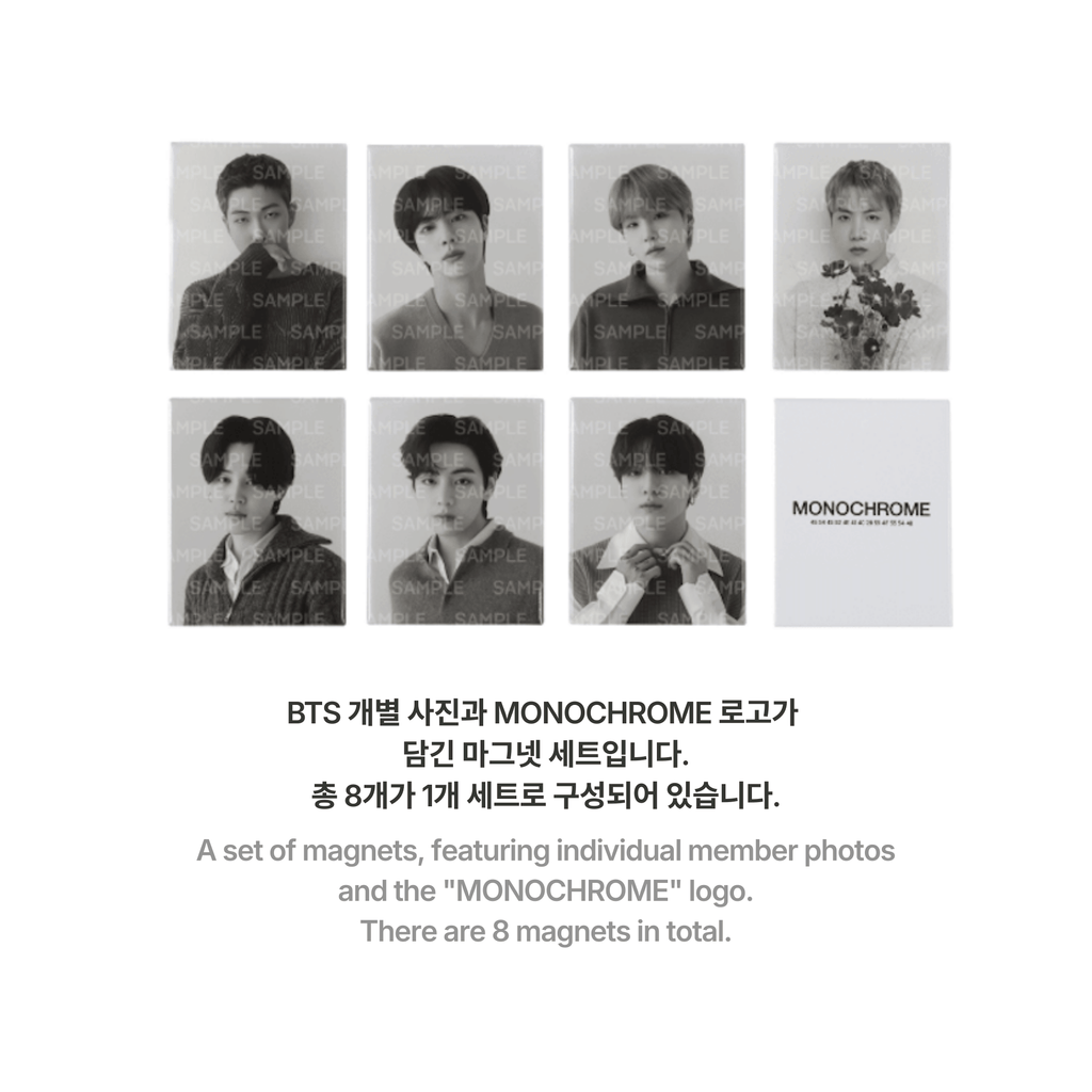 BTS - MONOCHROME MAGNET SET