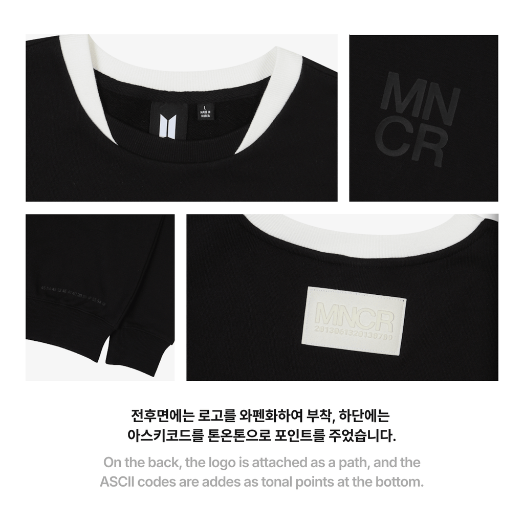 BTS - MONOCHROME CREWNECK SWEATSHIRT