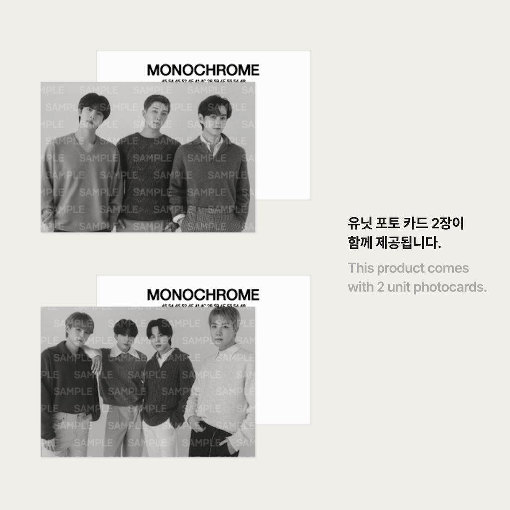 BTS - MONOCHROME CREWNECK SWEATSHIRT