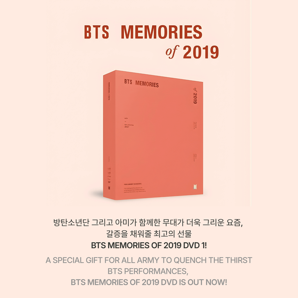 BTS - MEMORIES OF 2019 DVD