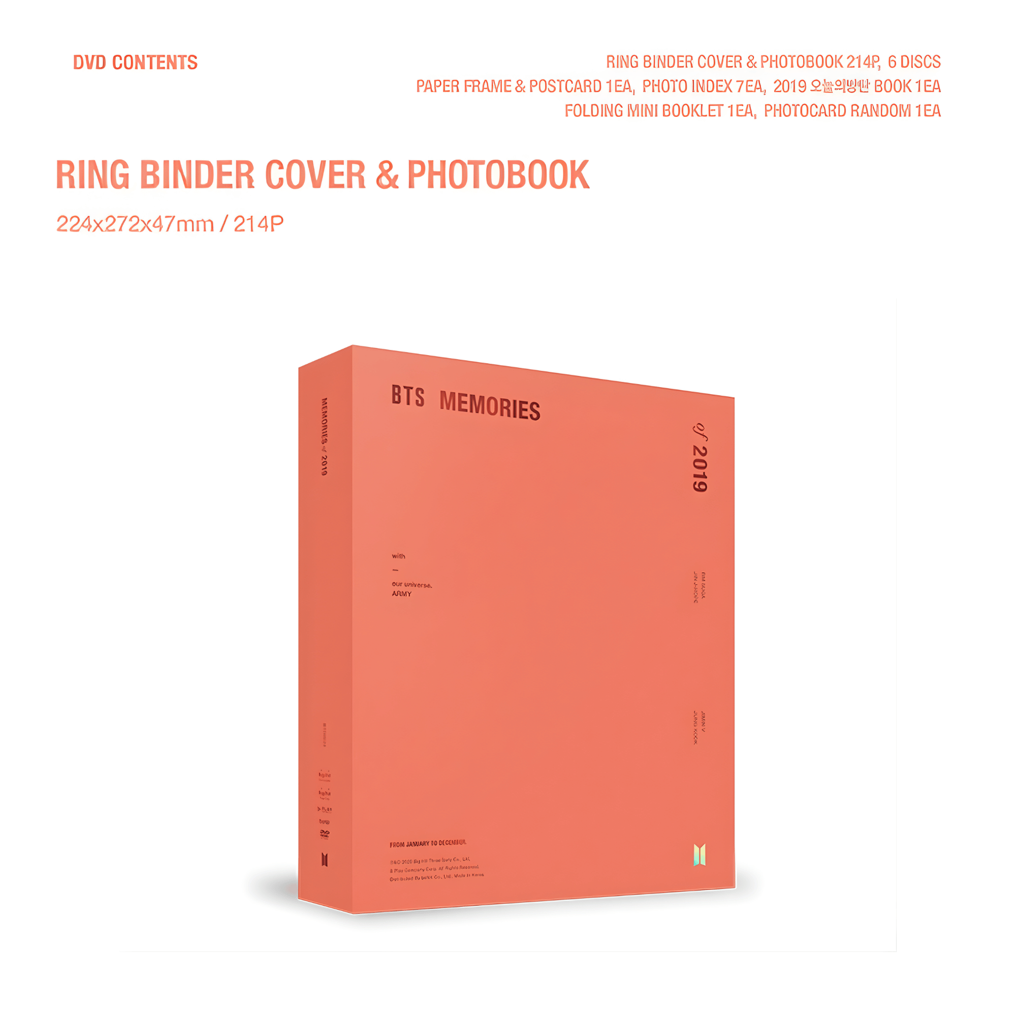 BTS - MEMORIES OF 2019 DVD