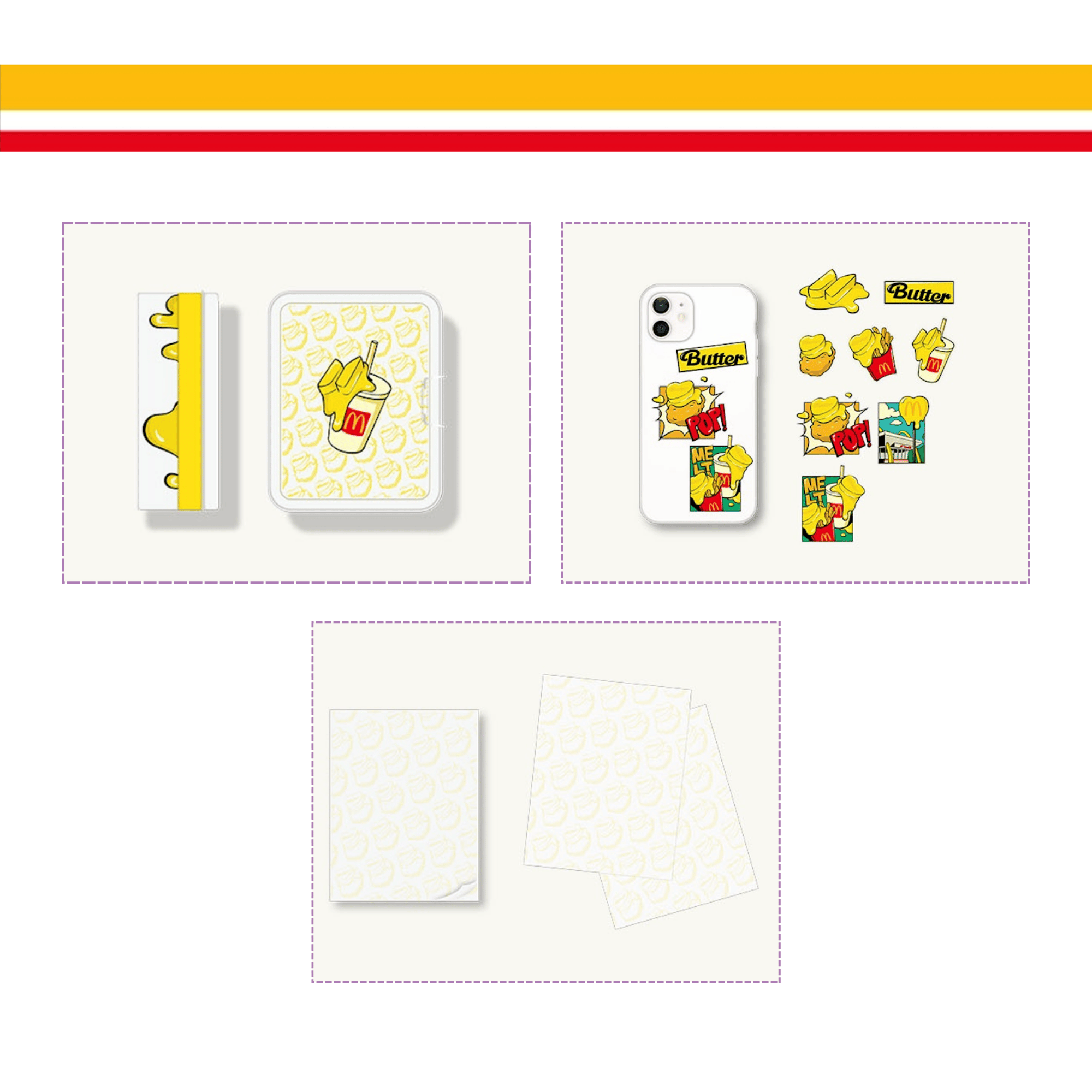 BTS - BTS X MCDONALD'S MELTING MINI STATIONERY SET