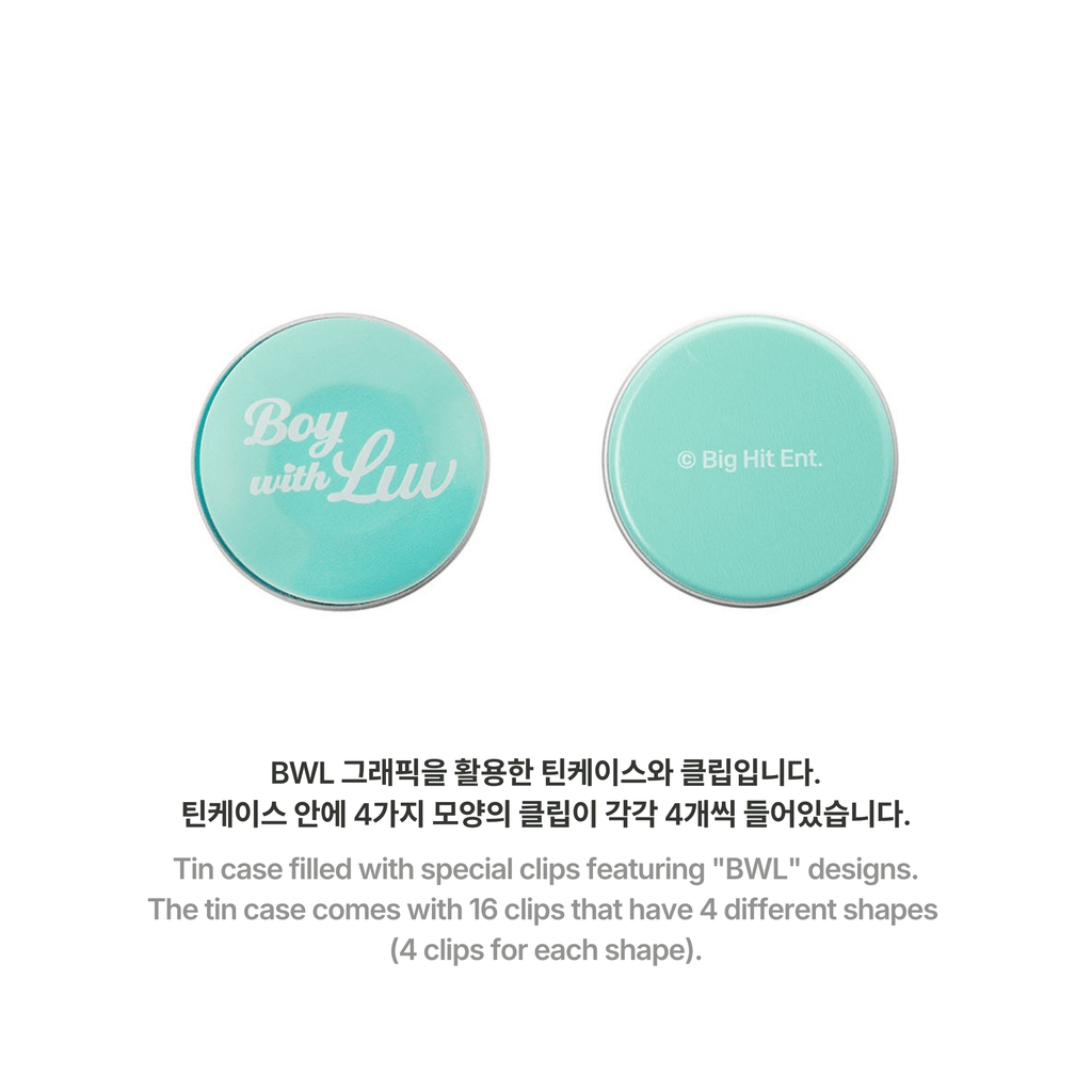 BTS - BOY WITH LUV TINCASE CLIP SET