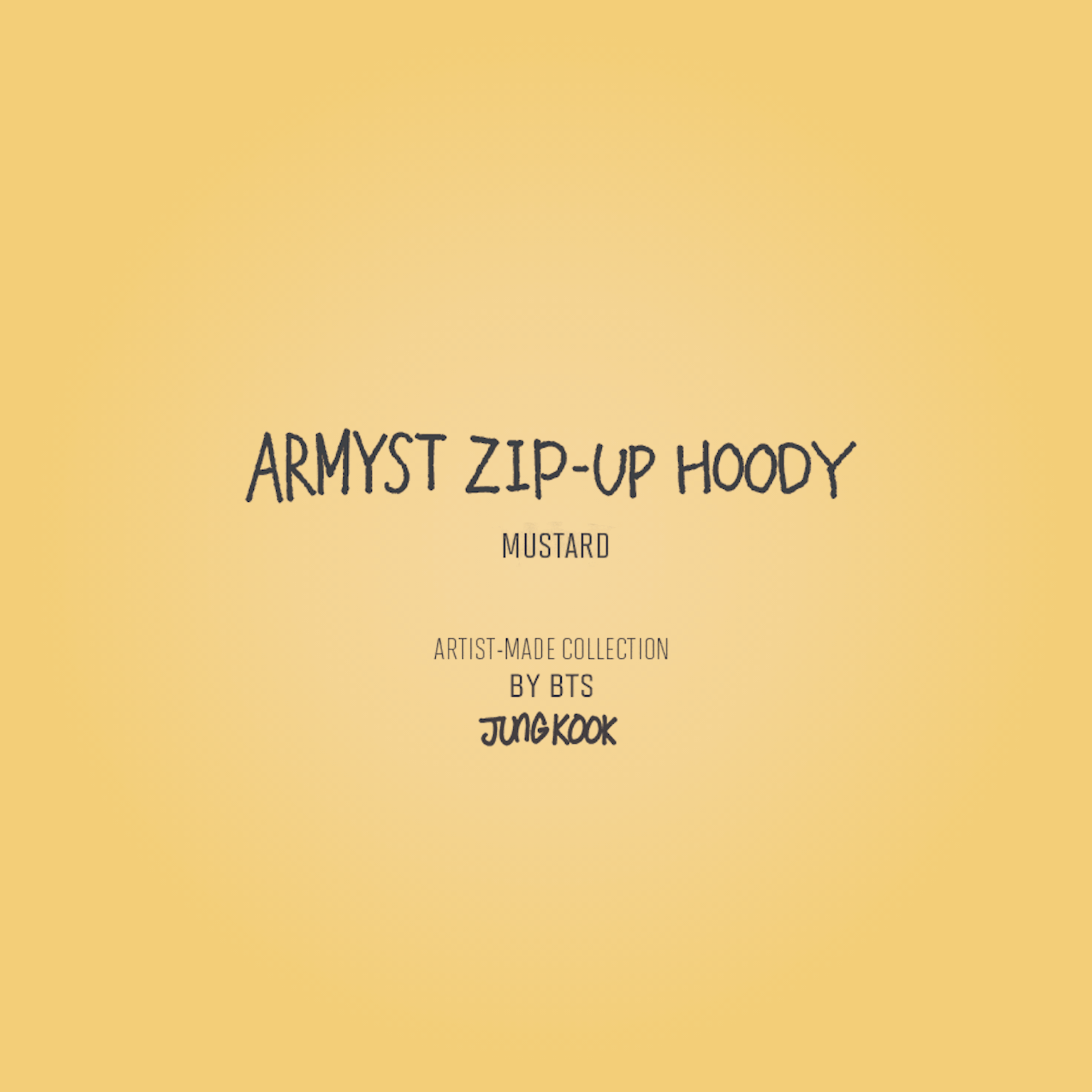 BTS - ARTIST-MADE COLLECTION BY JUNGKOOK - HOODIE (YELLOW)