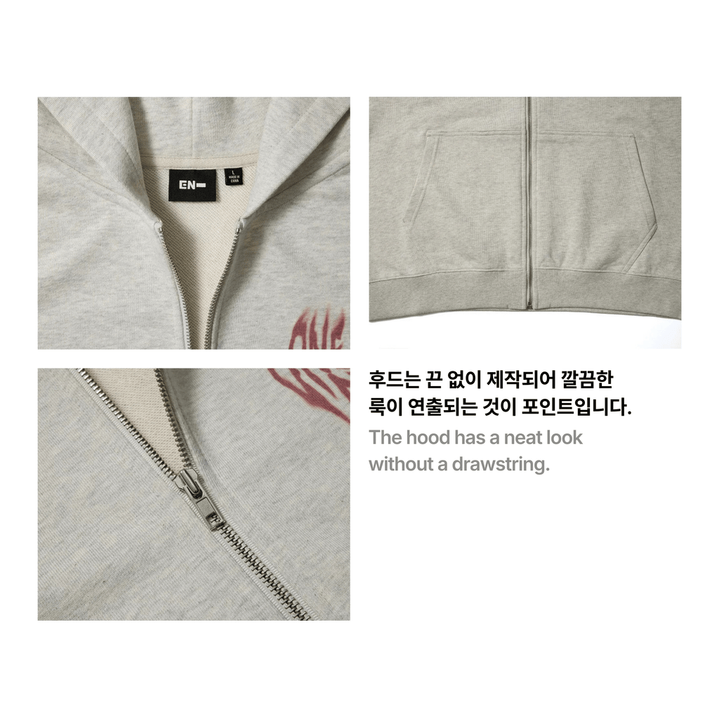 ENHYPEN - ARTIST-MADE COLLECTION BY SUNGHOON - 109 ZIP-UP HOODIE (IVORY)