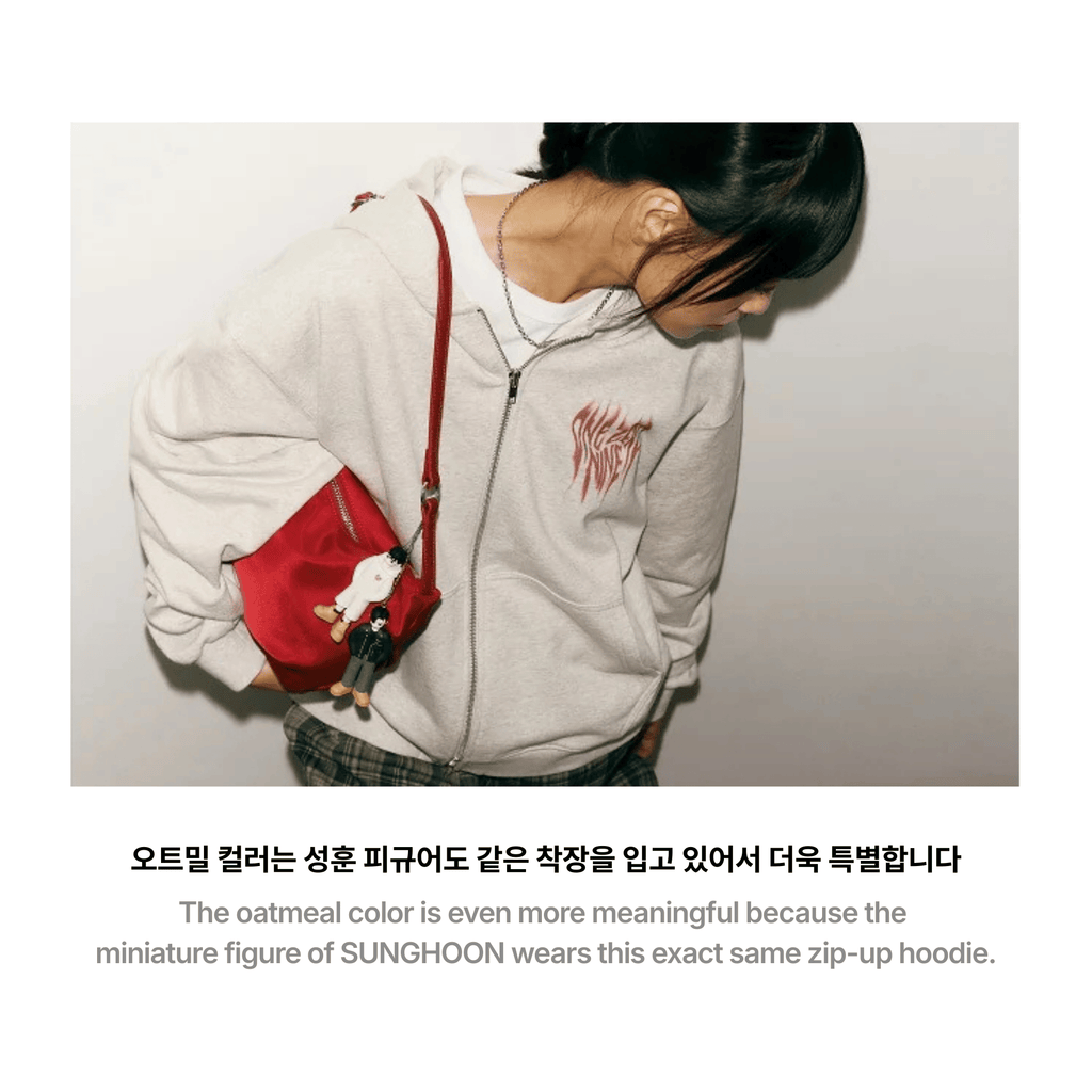 ENHYPEN - ARTIST-MADE COLLECTION BY SUNGHOON - 109 ZIP-UP HOODIE (IVORY)