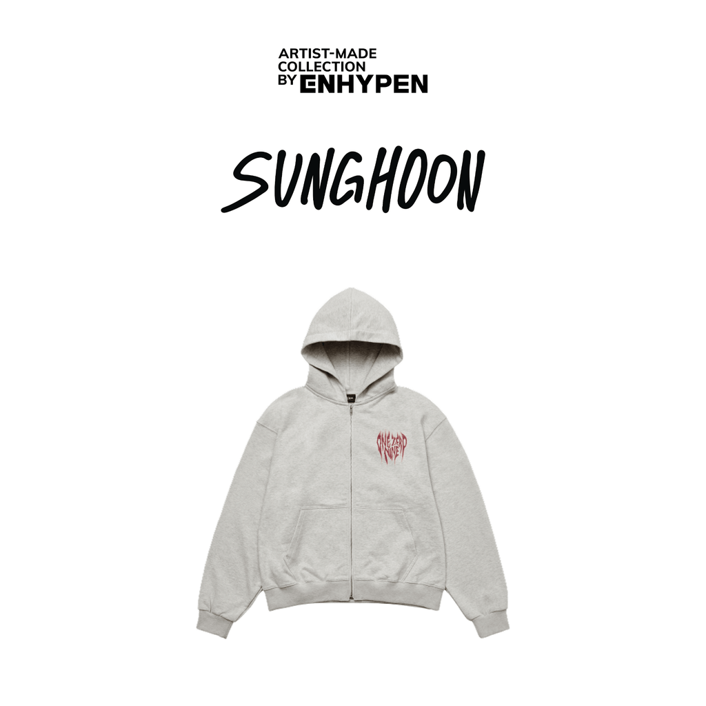 ENHYPEN - ARTIST-MADE COLLECTION BY SUNGHOON - 109 ZIP-UP HOODIE (IVORY)