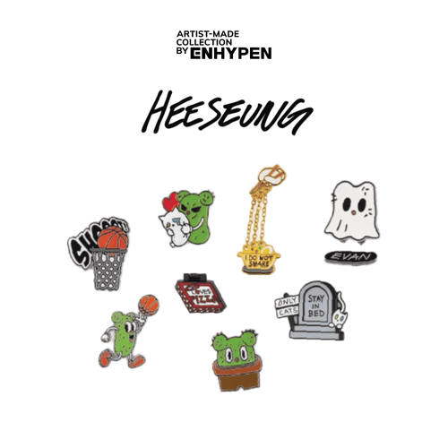 ヒスン Heeseung artist made　ピンバッチ ENHYPEN - ARTIST-MADE COLLECTION BY HEESEUNG - CACTUS & CAT BADGE