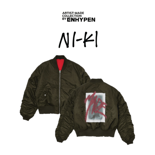 ニキ ENHYPEN Artist-Made Niki Lサイズ ENHYPEN - ARTIST-MADE COLLECTION BY NI-KI - MADE MA-1 JACKET