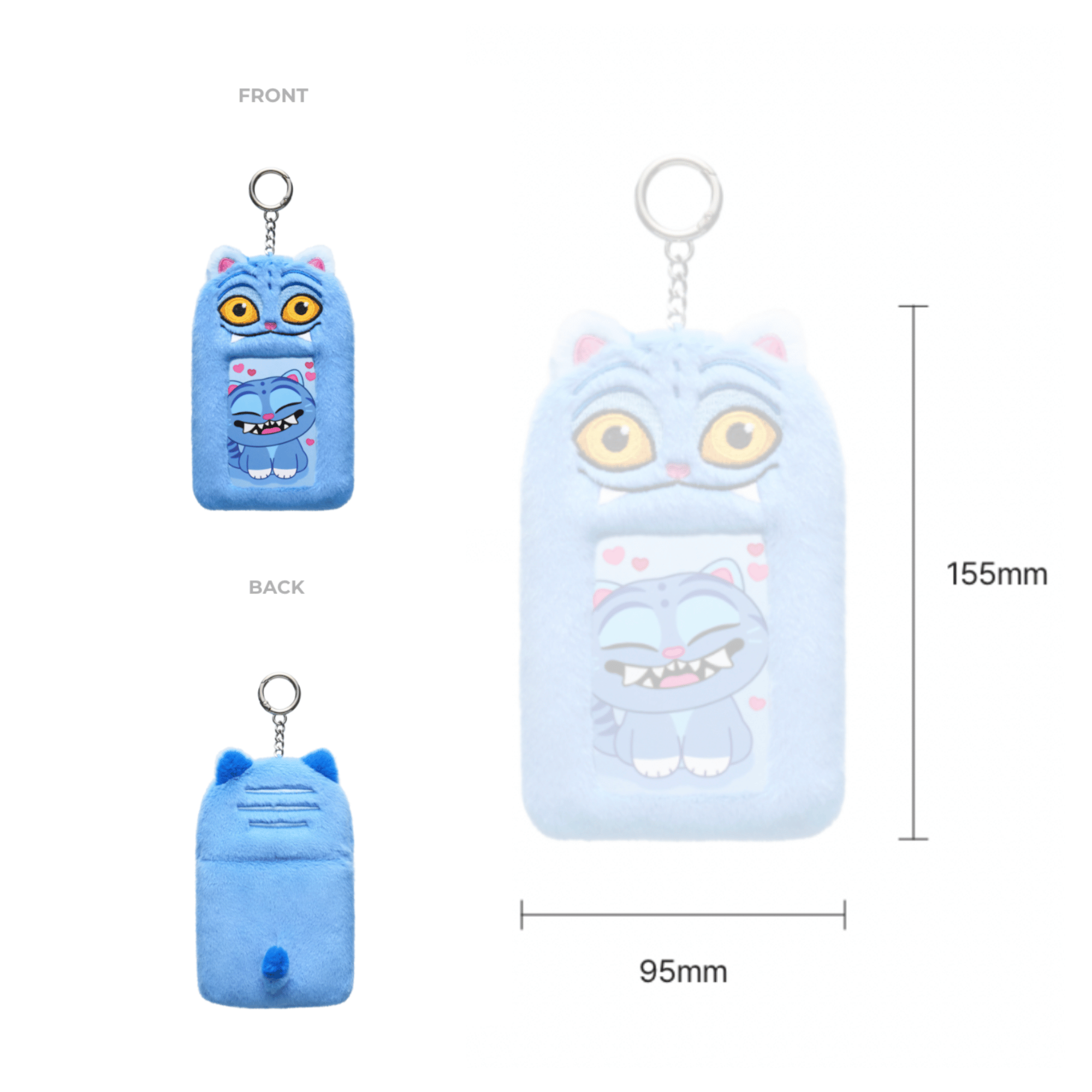 DERPY PLUSH PHOTOCARD HOLDER KEYRING - K-POP DEMON HUNTERS