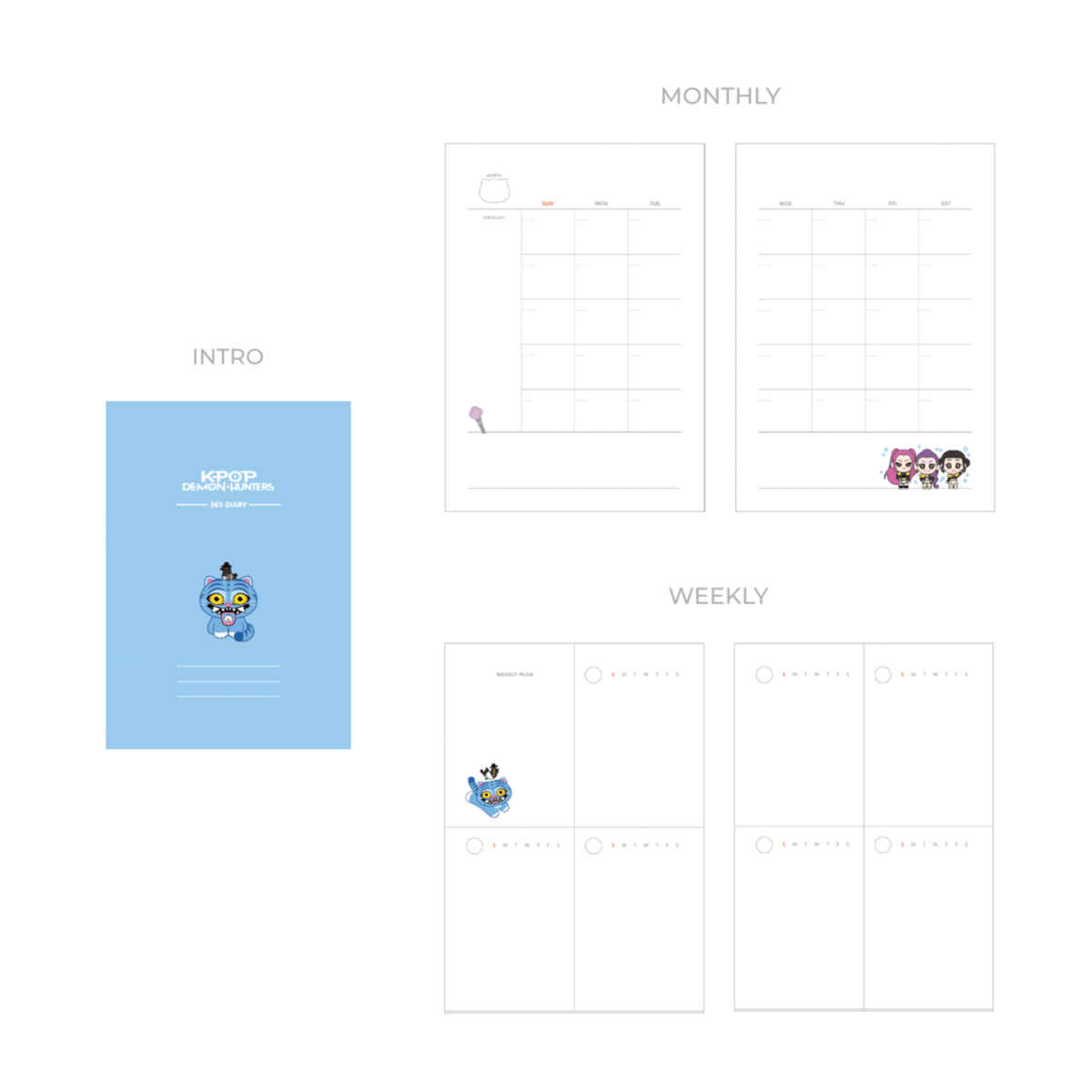 K-POP DEMON HUNTERS - DERPY UNDATED PLANNER
