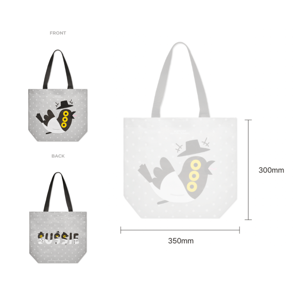 SUSSIE TARPAULIN REUSABLE TOTE BAG - K-POP DEMON HUNTERS