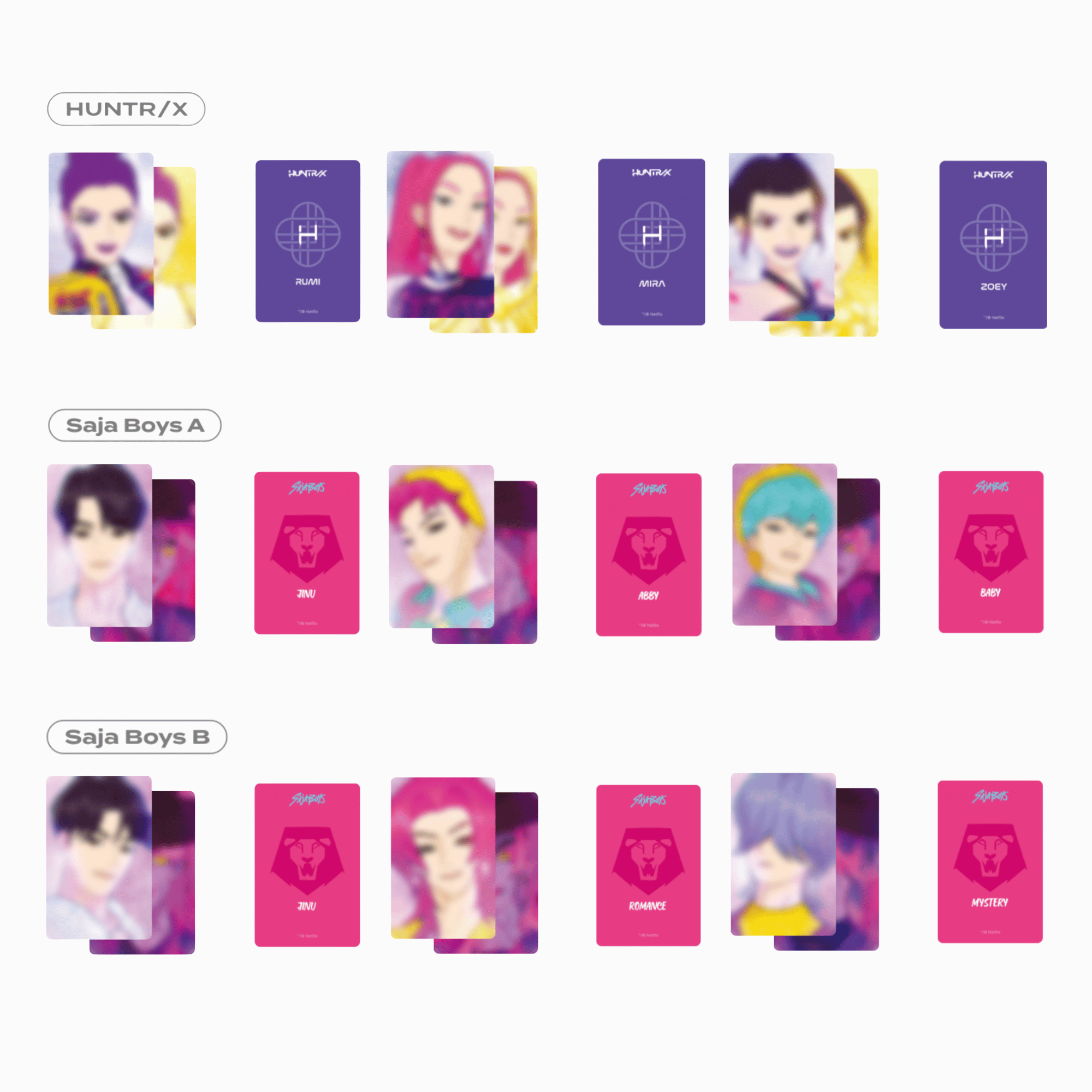 LENTICULAR PHOTOCARD SET - K-POP DEMON HUNTERS
