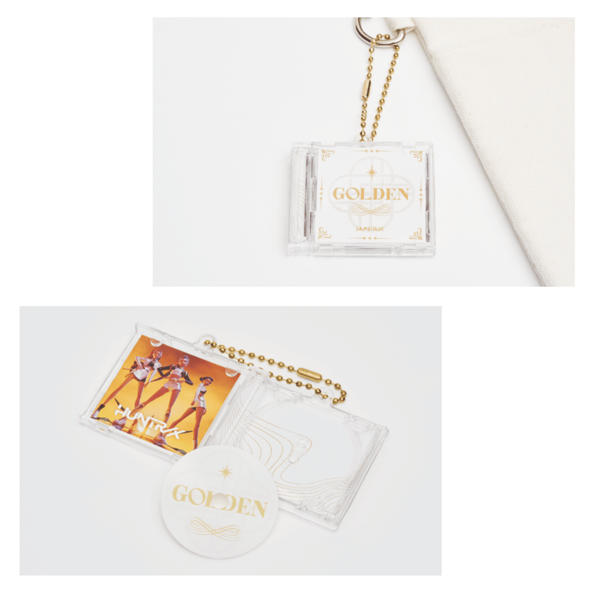 GOLDEN MINI CD KEYRING - K-POP DEMON HUNTERS