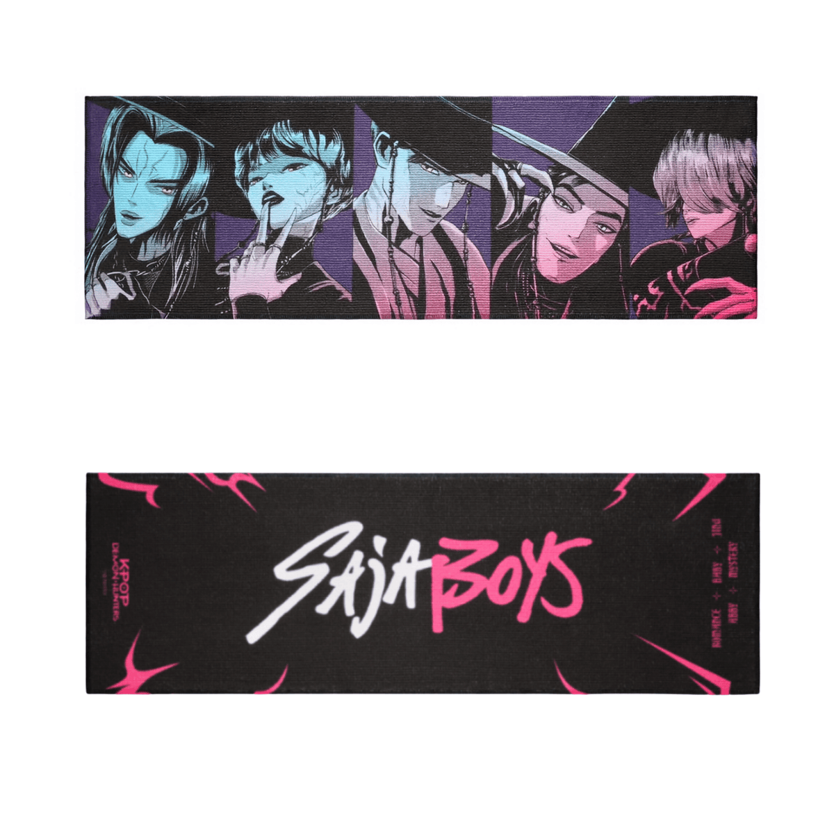 SAJA BOYS SLOGAN TOWEL - K-POP DEMON HUNTERS