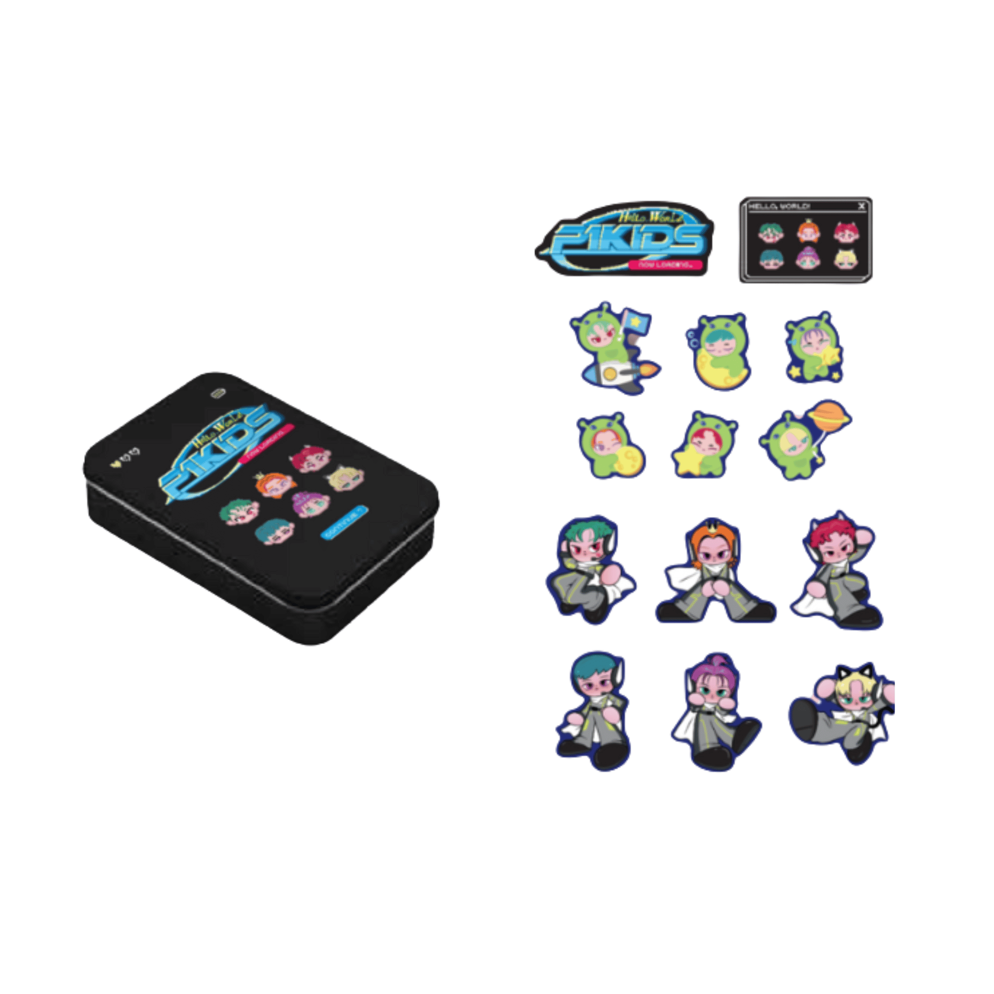 P1HARMONY - P1KIDS - TIN CASE STICKER SET