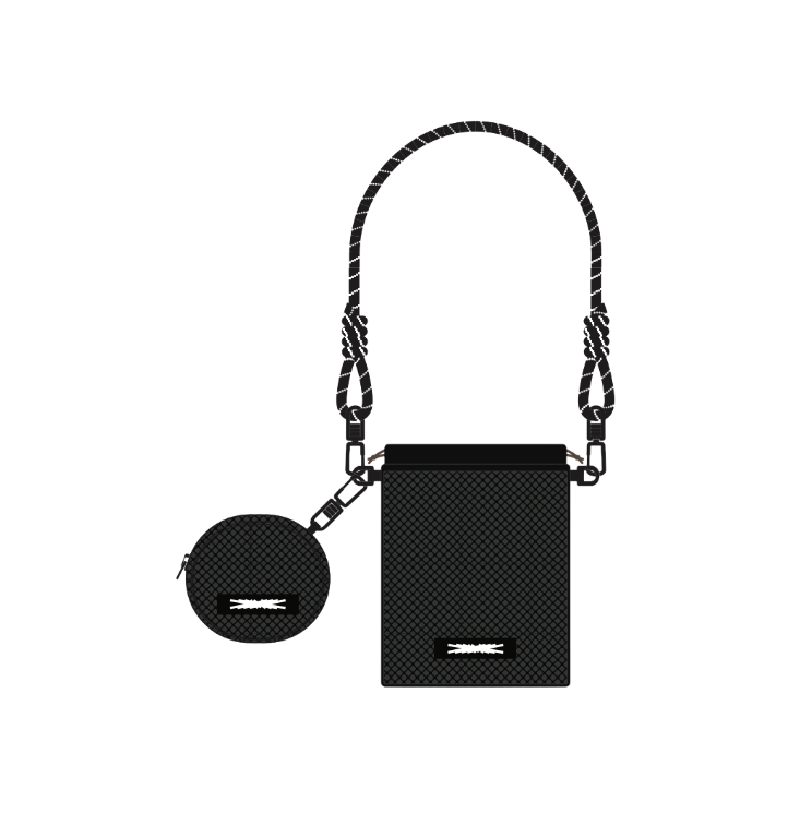 LE SSERAFIM - MESH ROPE CROSS BAG