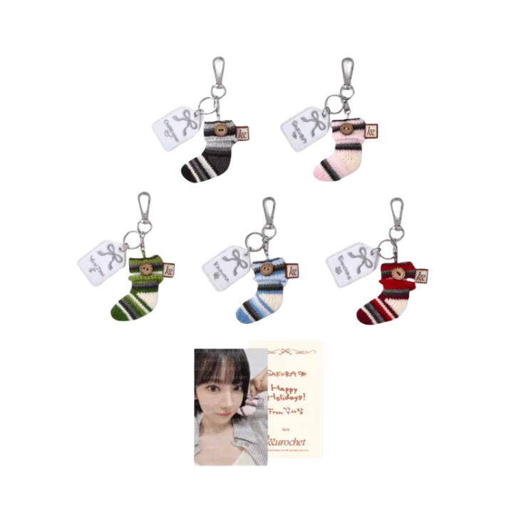 LE SSERAFIM - KKUROCHET SOCK ORNAMENT KEYRING
