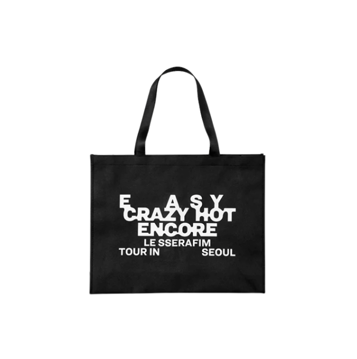 LE SSERAFIM - REUSABLE FABRIC - EASY, CRAZY & HOT TOUR SHOPPING BAG