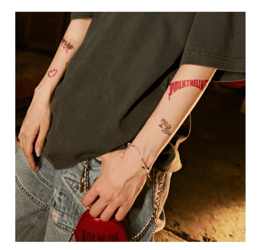 ENHYPEN - TATOO STICKER - WORLD TOUR 'WALK THE LINE' Official