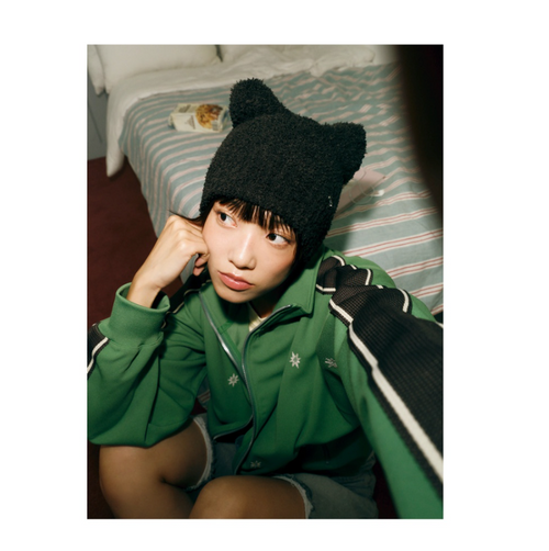 ENHYPEN - [SUNOO] FUZZY BEAR BEANIE: ARTIST MADE COLLECTION (Black)