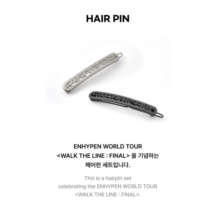 ENHYPEN - HAIR PIN- WORLD TOUR 'WALK THE LINE : FINAL' OFFICIAL