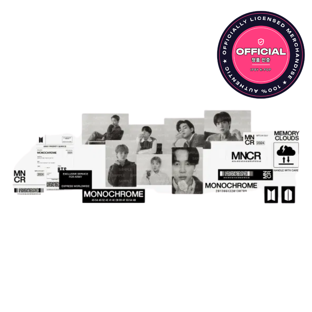 BTS - MONOCHROME STICKER SET
