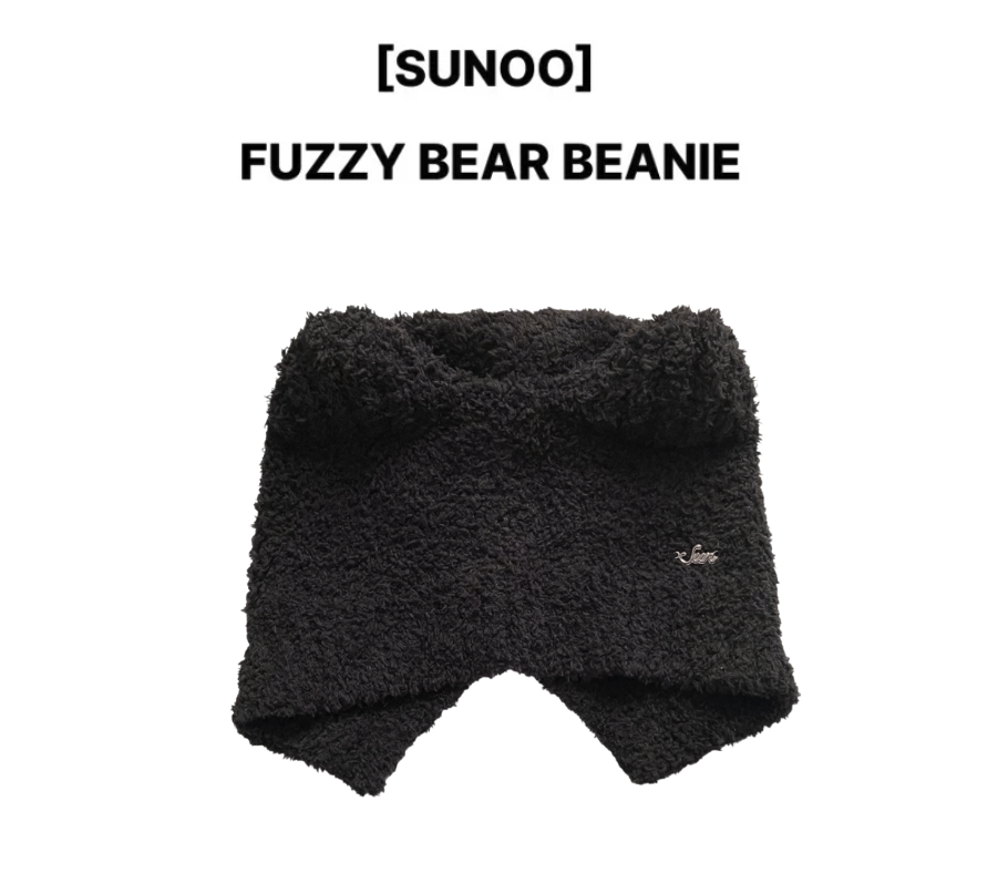 ENHYPEN - [SUNOO] FUZZY BEAR BEANIE: ARTIST MADE COLLECTION (Black)