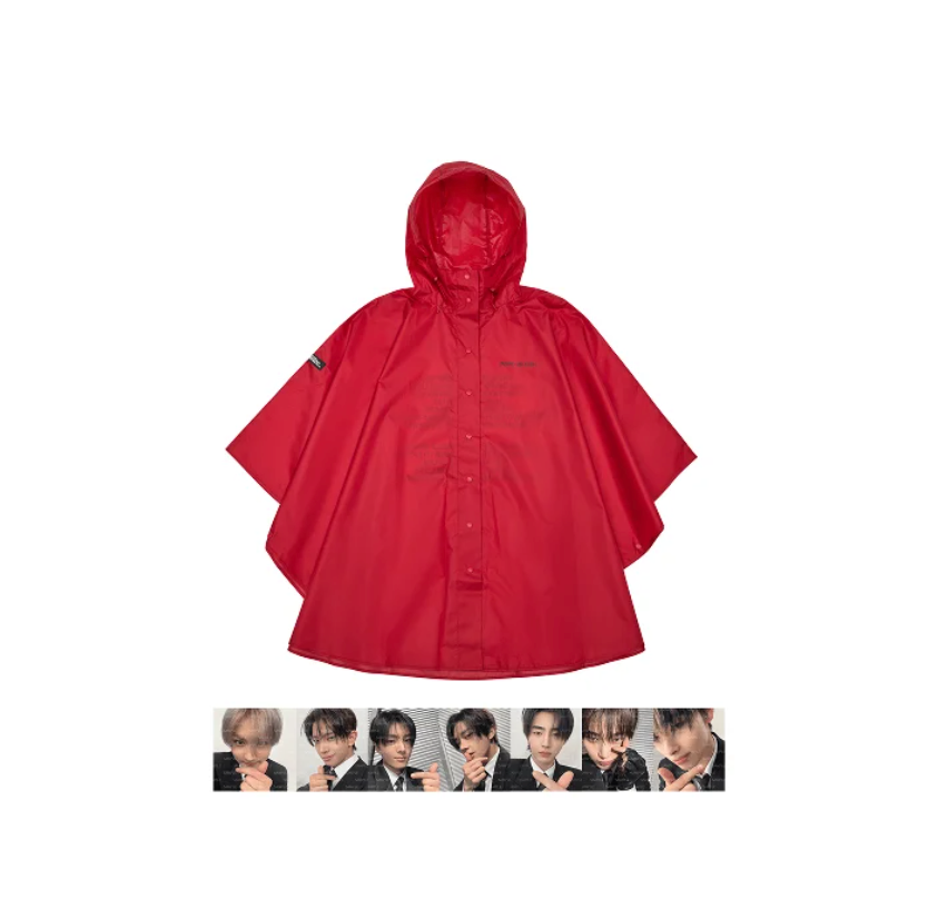 ENHYPEN - DESIRE: UNLEASH RED RAIN PONCHO