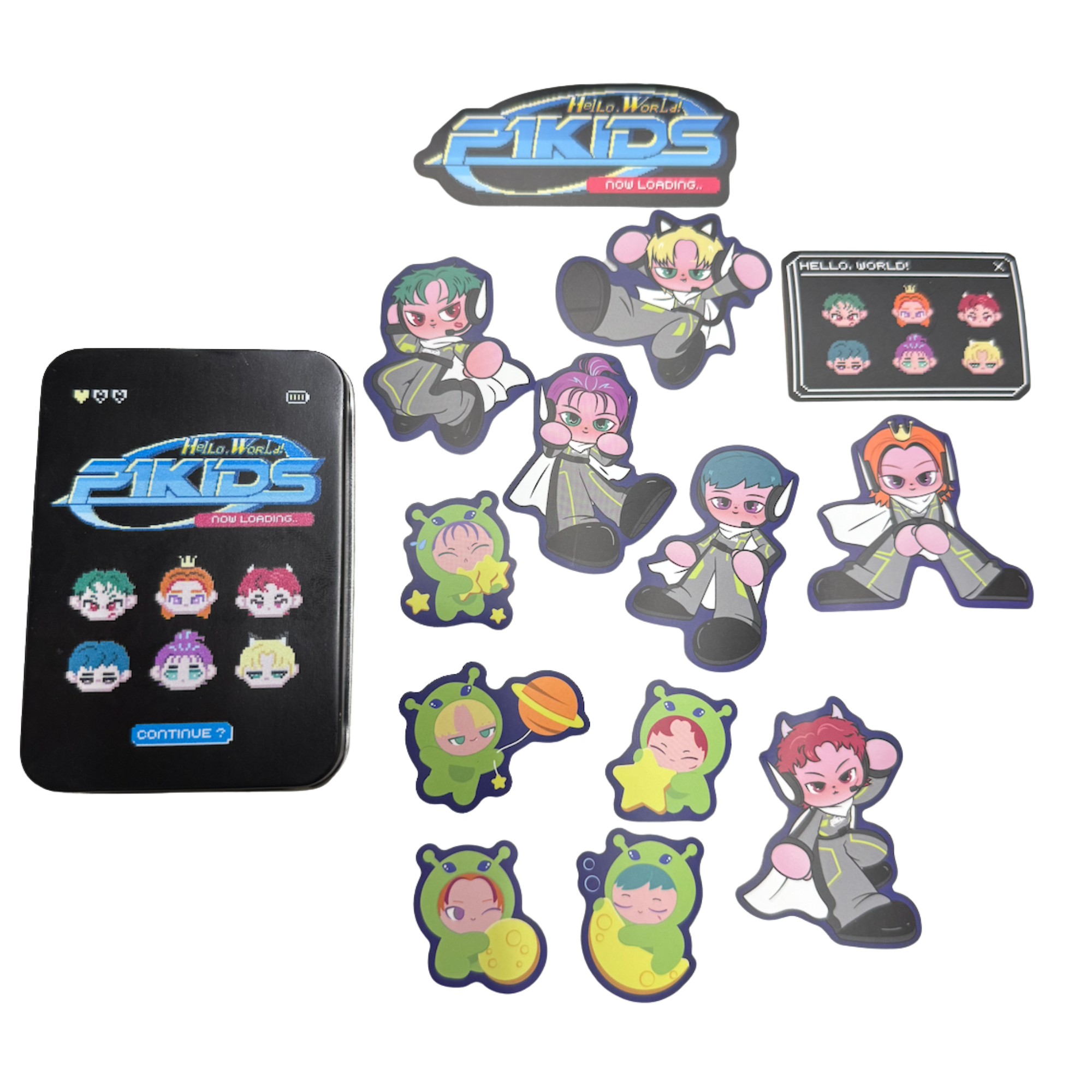 P1HARMONY - P1KIDS - TIN CASE STICKER SET